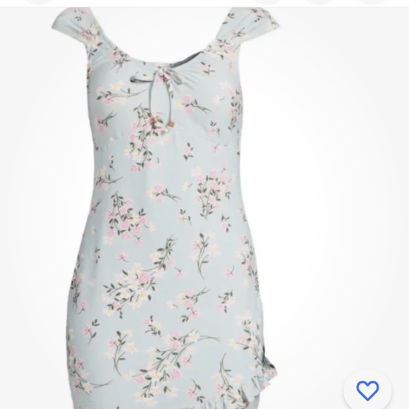 No Boundaries Jade Delight Floral Ruffled Hem Dress Size XL (15-17) NEW - Picture 6 of 8